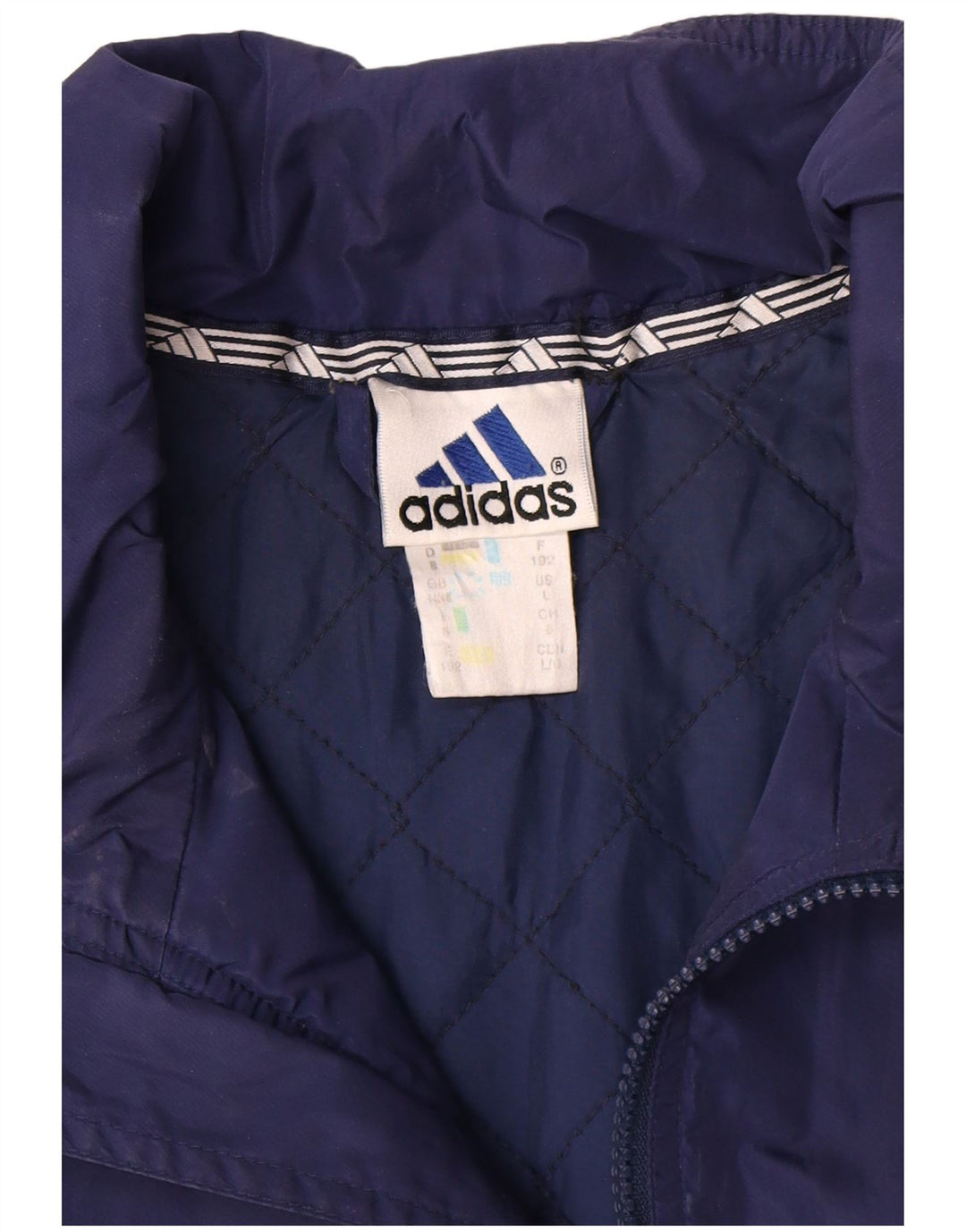 Мужская ветровка Adidas UK 44/46, большой темно-синий полиамид