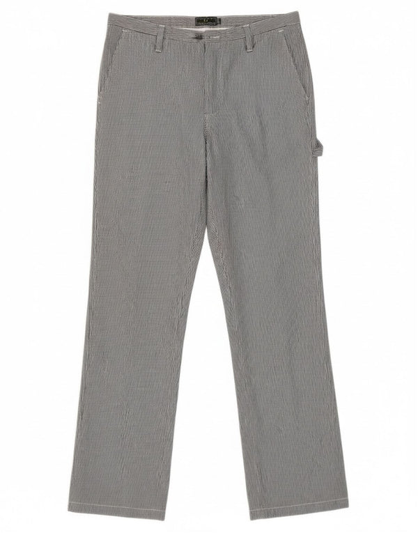 Женские брюки чинос Fred Perry IT 40 Small W26 L28 Черные в тонкую полоску