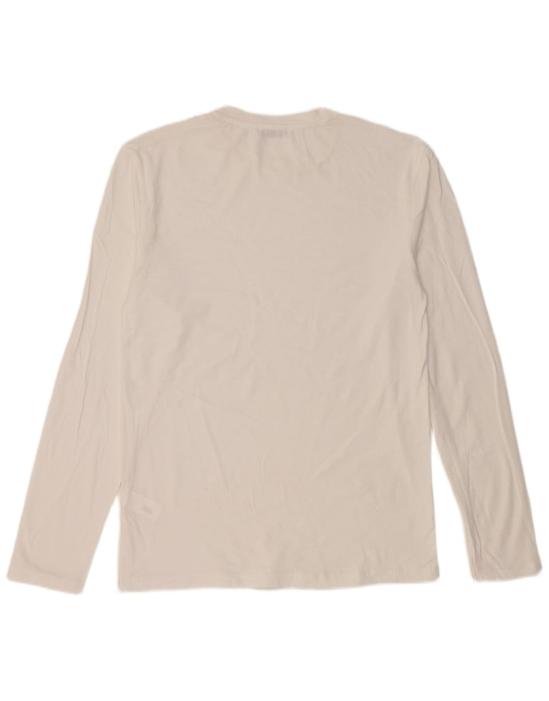 Мужской топ Zara с длинным рукавом, средний белый хлопок