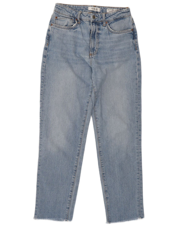 Guess Girls High Waist Skinny Straight Jeans 11-12 Years W26 L27 Blue