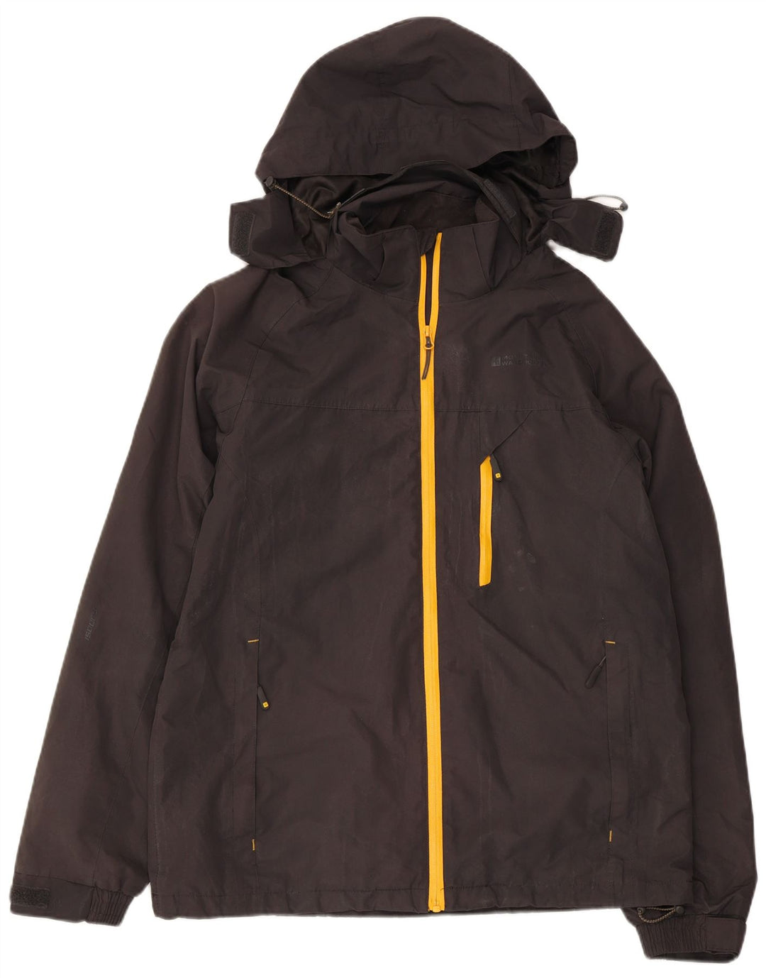 MOUNTAIN WAREHOUSE Mens Hooded Windbreaker Jacket UK 38 Medium Black