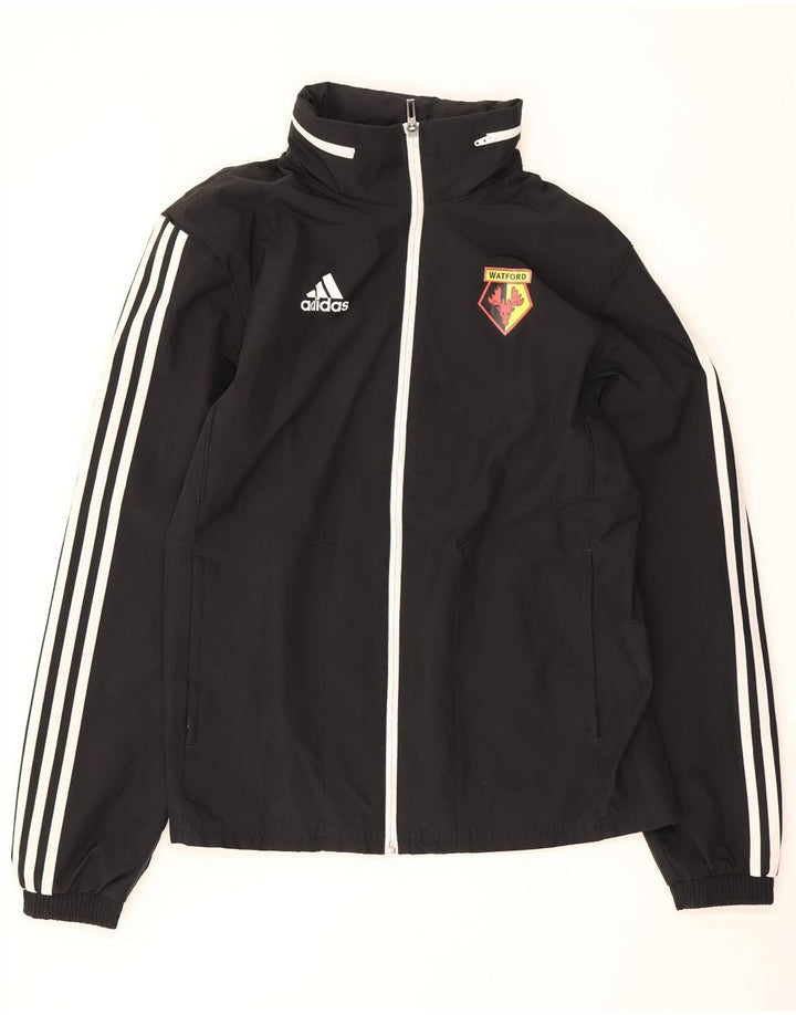 Мужской спортивный костюм Adidas Watford с капюшоном, верхняя куртка, маленький черный полиэстер
