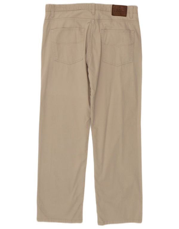 Мужские прямые повседневные брюки Marks & Spencer Blue Harbour W34 L29 бежевые