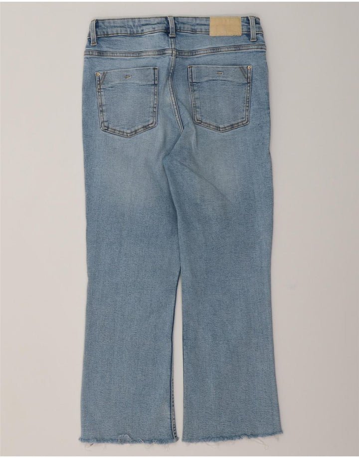 Женские укороченные джинсы ZARA Bootcut EU 40, средние W30 L25, синие, хлопок