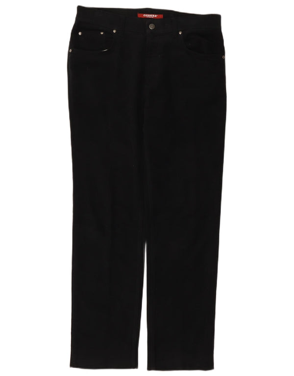 Carrera Мужские прямые повседневные брюки IT 48 Medium W32 L30 Черный хлопок