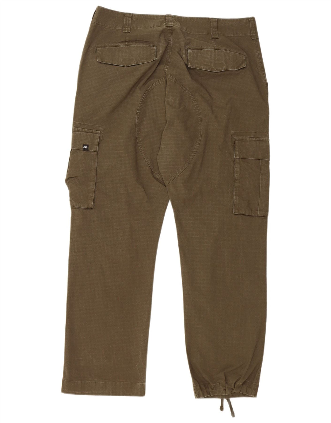 Женские прямые брюки карго NIKE W34 L27, хлопок цвета хаки