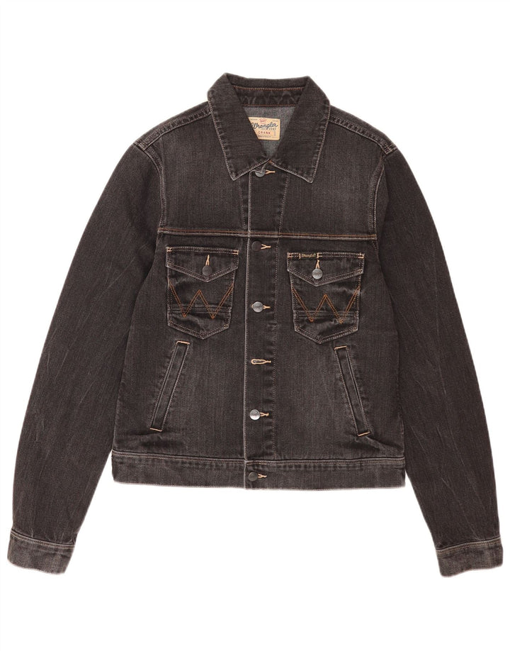 Мужская джинсовая куртка Wrangler Crank UK 36, маленькая, черная