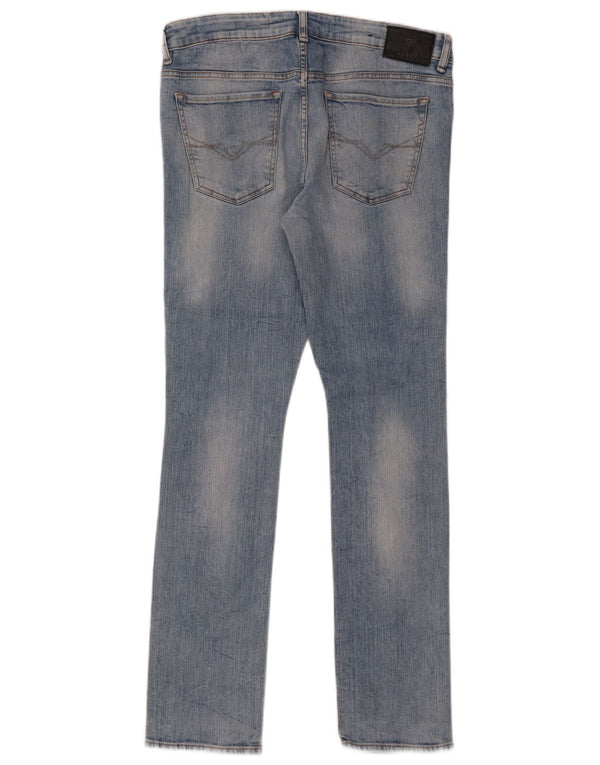 Мужские джинсы скинни Guess W33 L32 синие, хлопок