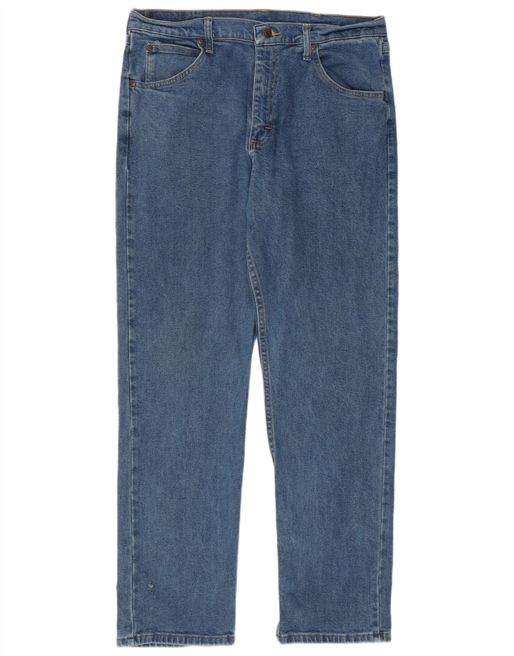 Мужские прямые джинсы Wrangler W36 L32, синий хлопок