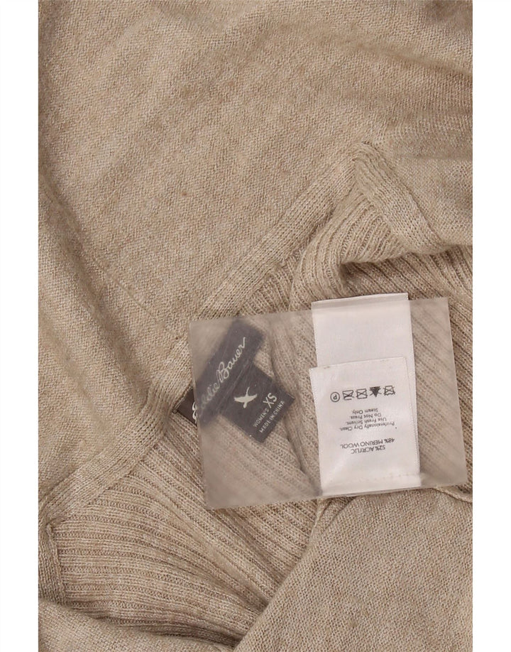 Женский открытый кардиган EDDIE BAUER UK 6 XS, бежевый акрил