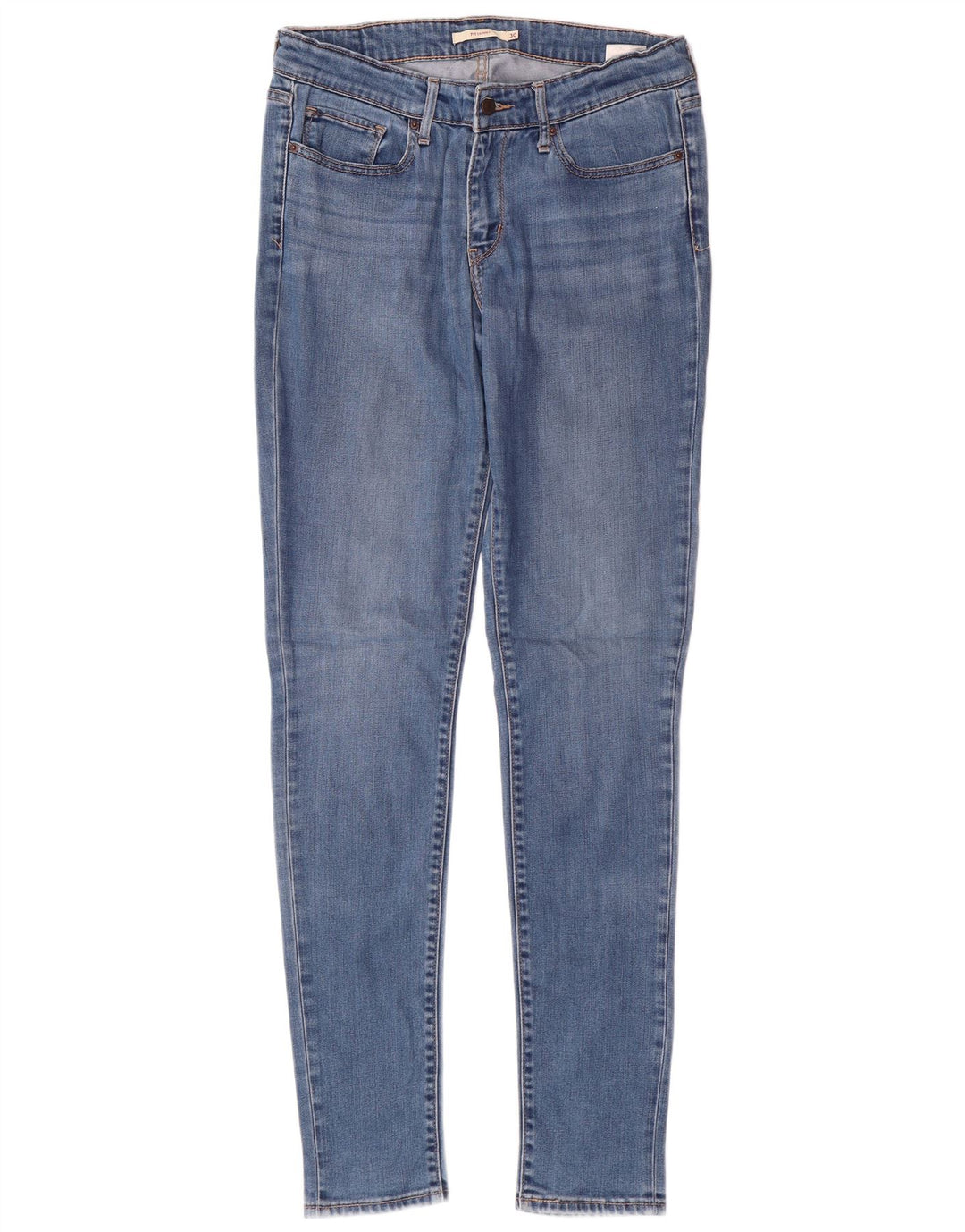 LEVI'S Womens 711 Skinny Jeans W30 L34 Blue Lyocell
