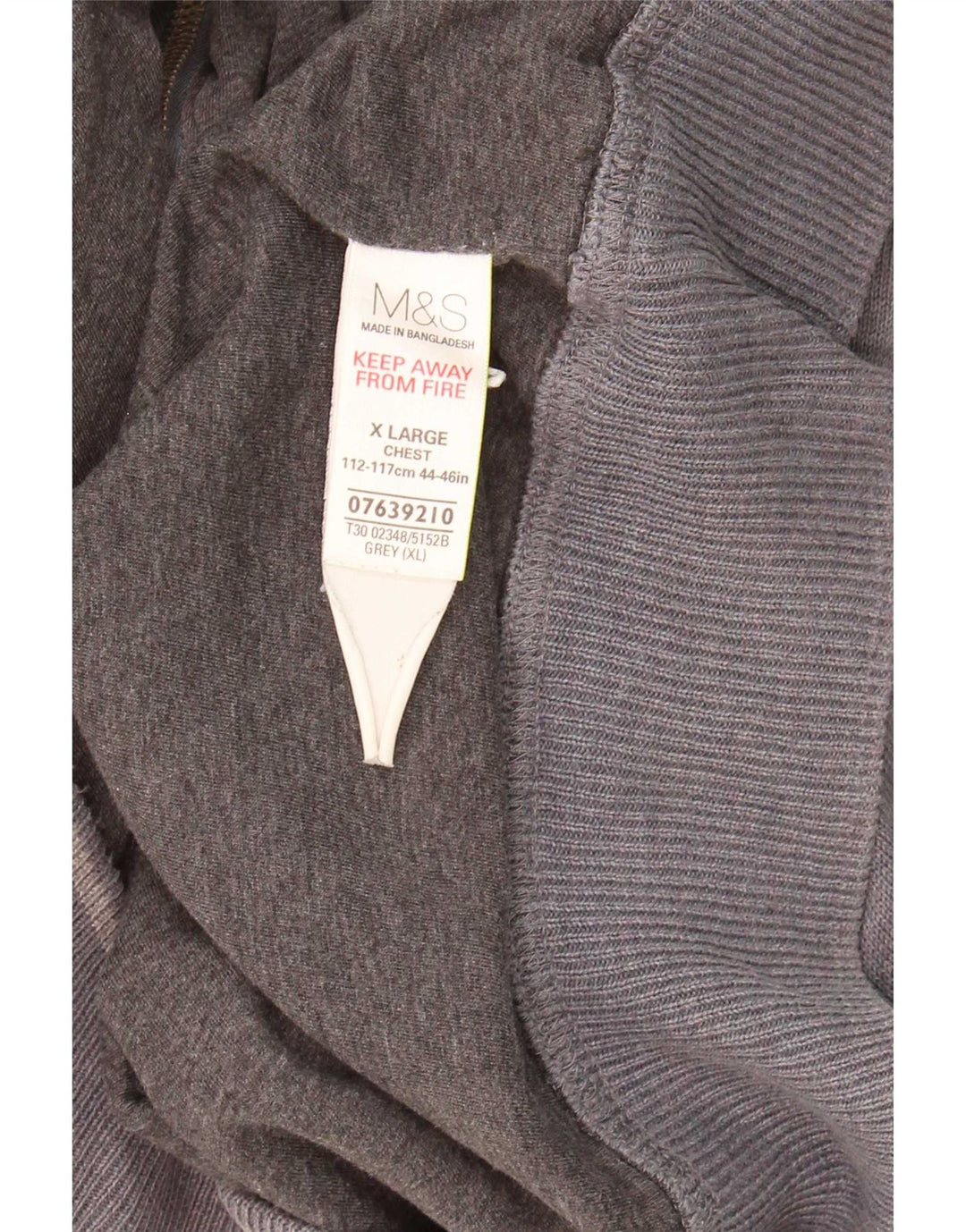 Мужской кардиган-свитер Marks & Spencer XL, серый хлопок