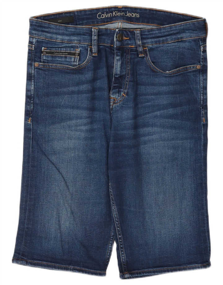 Мужские джинсовые шорты Calvin Klein W31, средний синий хлопок