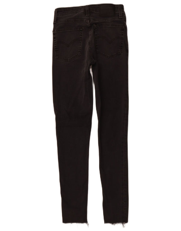 Женские джинсы скинни LEVI'S 721 с высокой посадкой W25 L27 Черные