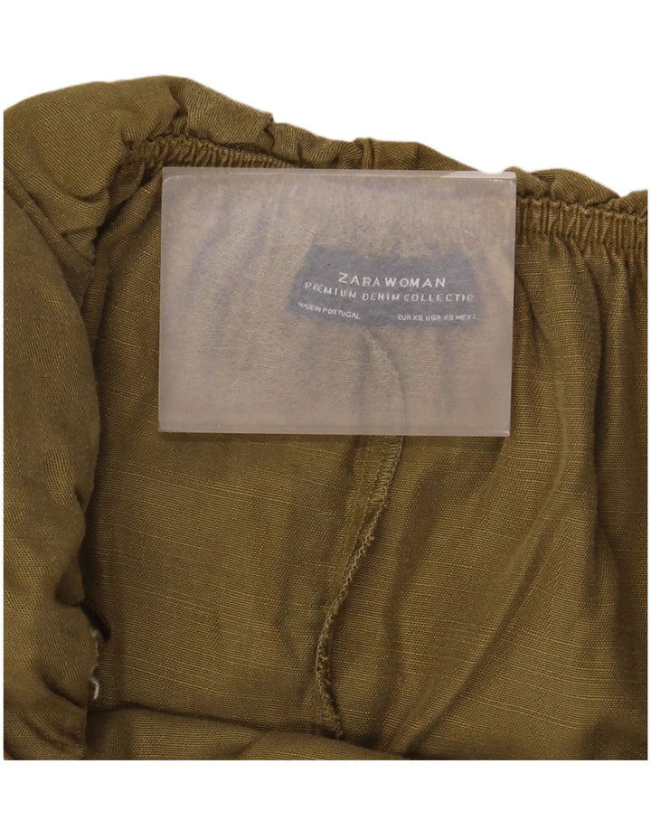Женский комбинезон с открытыми плечами Zara UK 6 XS, хаки