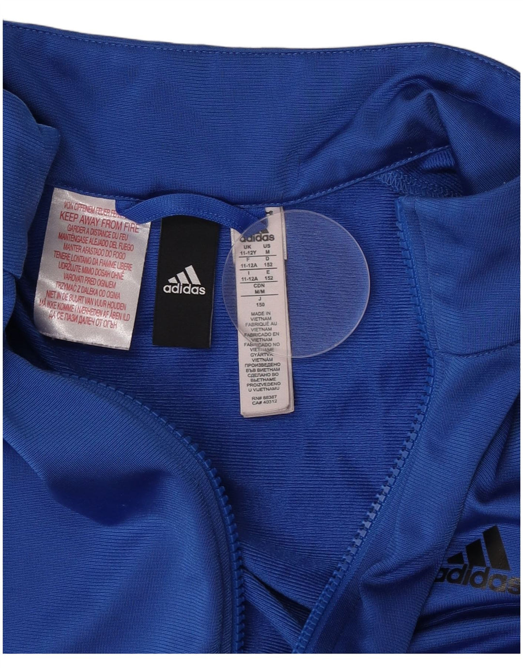 Спортивный костюм Adidas для мальчиков 11-12 лет, синий полиэстер