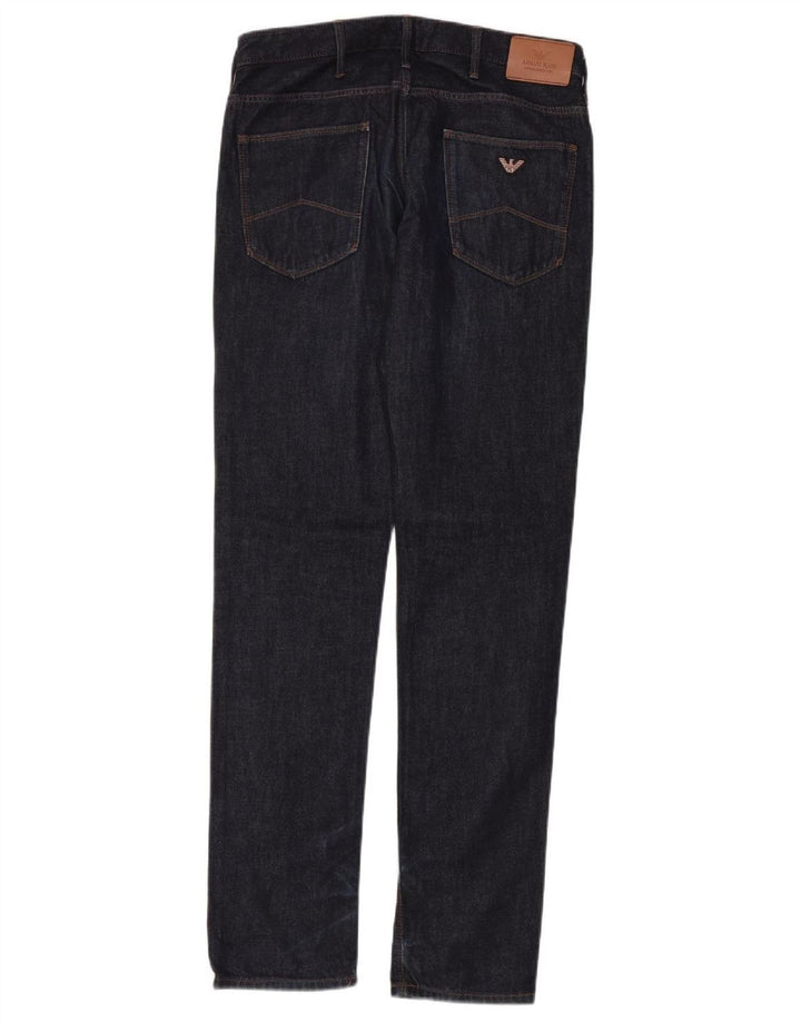Женские узкие джинсы Armani W31 L34 Темно-синие, хлопок
