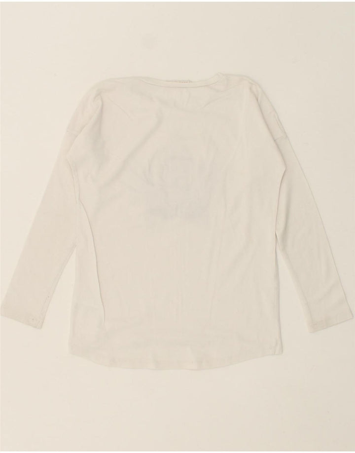LIU JO Girls Graphic Top Long Sleeve 5-6 Years White Vintage Liu Jo and Second-Hand Liu Jo from Messina Hembry 