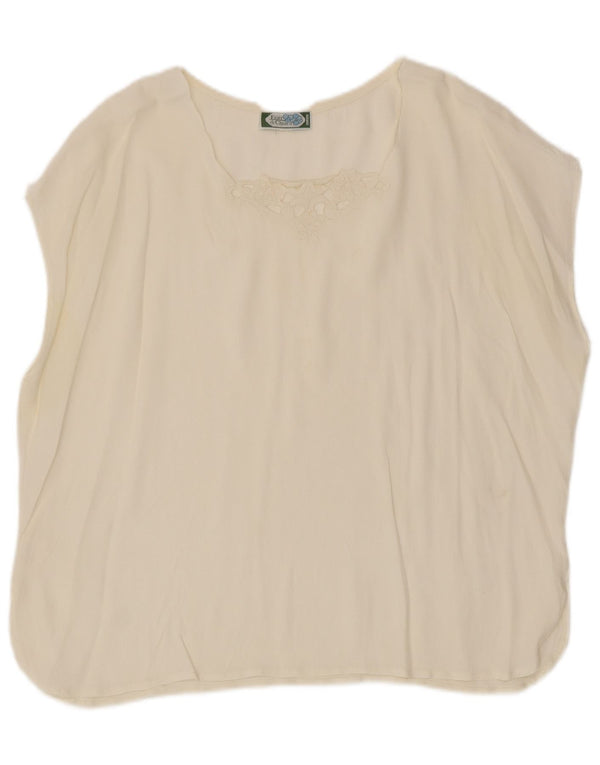 Женская блузка Fiori di Chiara Top IT 50 XL Белый Цветочный Ацетат