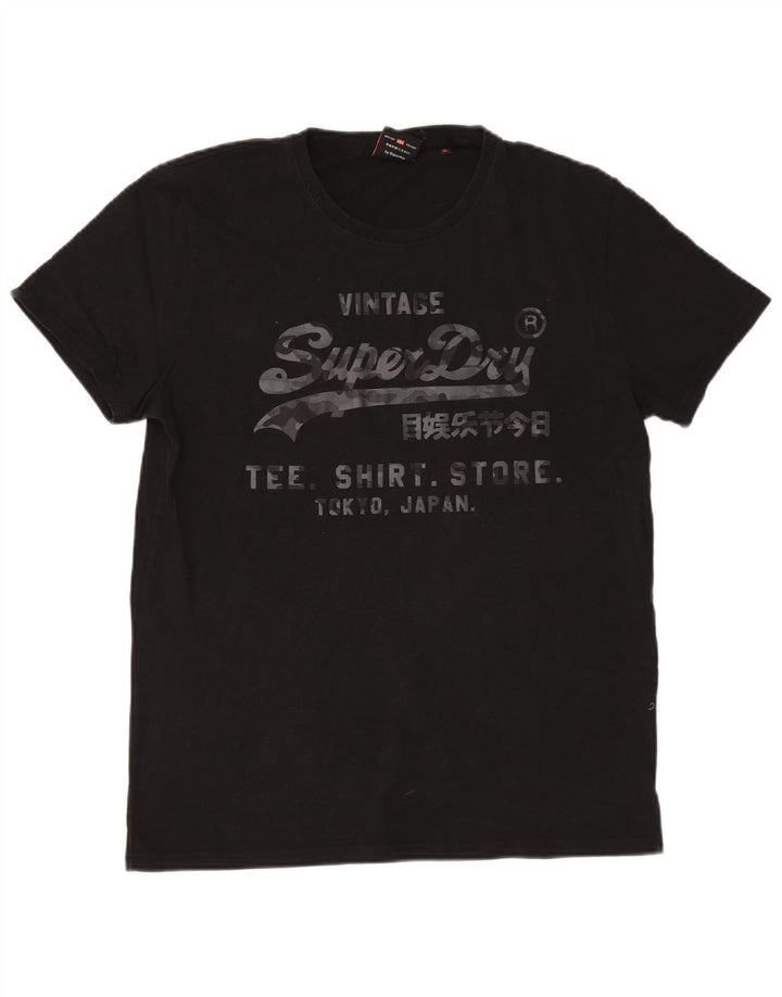 Мужская футболка с рисунком Superdry Top XL, черная