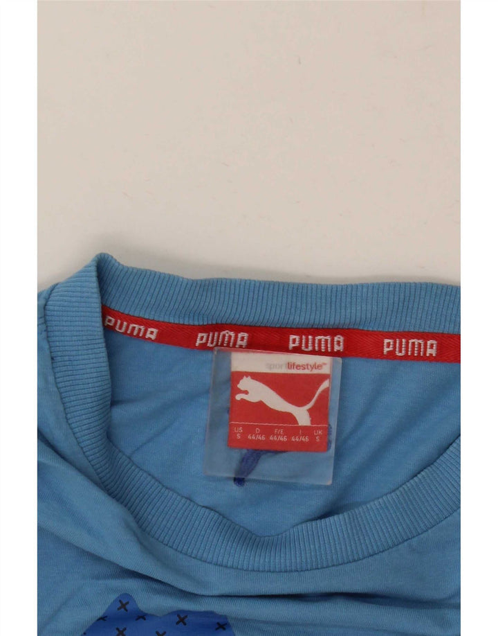 Puma Мужская футболка с рисунком, маленький синий