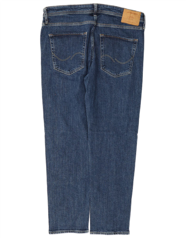 Мужские прямые джинсы Jack & Jones Mike W34 L30, синий хлопок