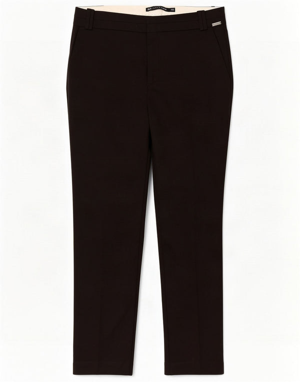 Zara Женские прямые брюки-чиносы EU 36 XS W26 L27, черный хлопок