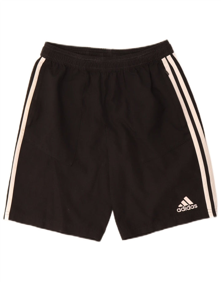 Спортивные шорты Adidas Climalite для мальчиков 13-14 лет, черный полиэстер