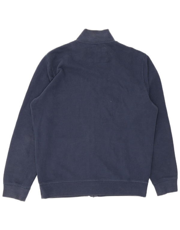 Napapijri Mens Graphic Tracksuit Top Jacket XL Navy Blue Cotton