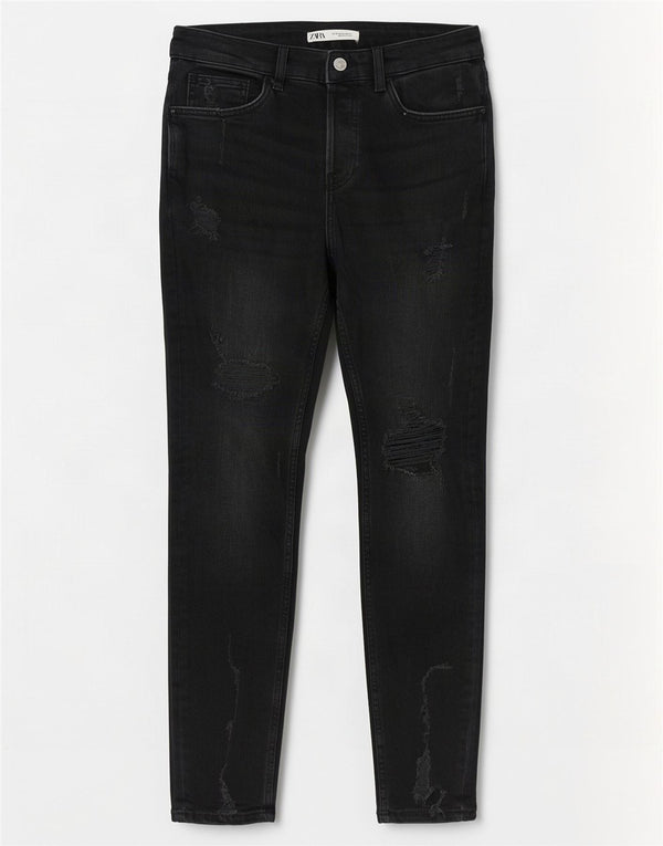 Мужские джинсы скинни Zara EU 40 Medium W31 L30, черный хлопок