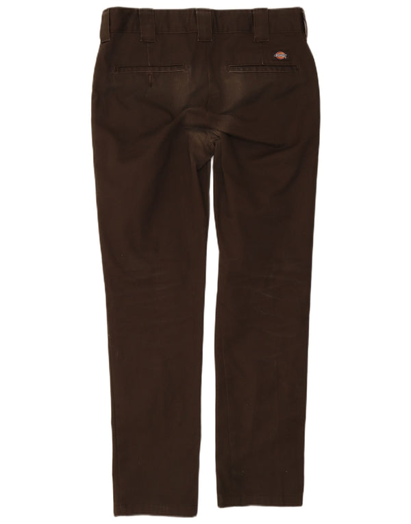 Мужские брюки-чиносы Dickies Slim Fit W33 L32 коричневые из полиэстера
