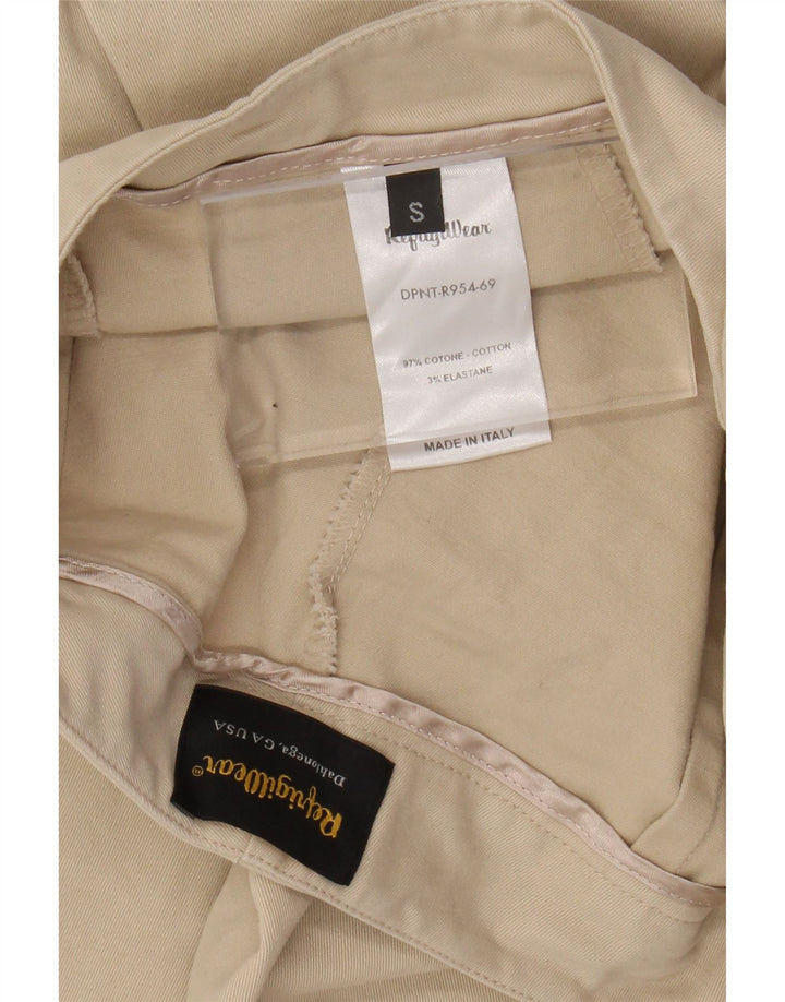 REFRIGIWEAR Женские прямые укороченные брюки, маленькие W28 L25, бежевый хлопок