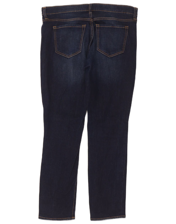 Женские прямые джинсы Gap Droite UK 12, средние W34 L29, темно-синие, хлопок