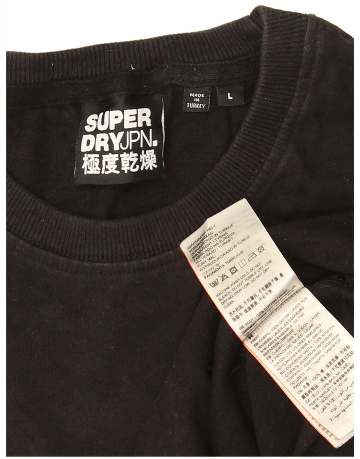 Мужская футболка Superdry, большой черный полиэстер