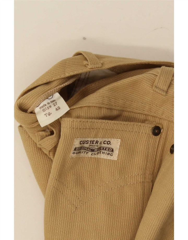 Винтажные женские повседневные брюки Bootcut W27 L32 Коричневые