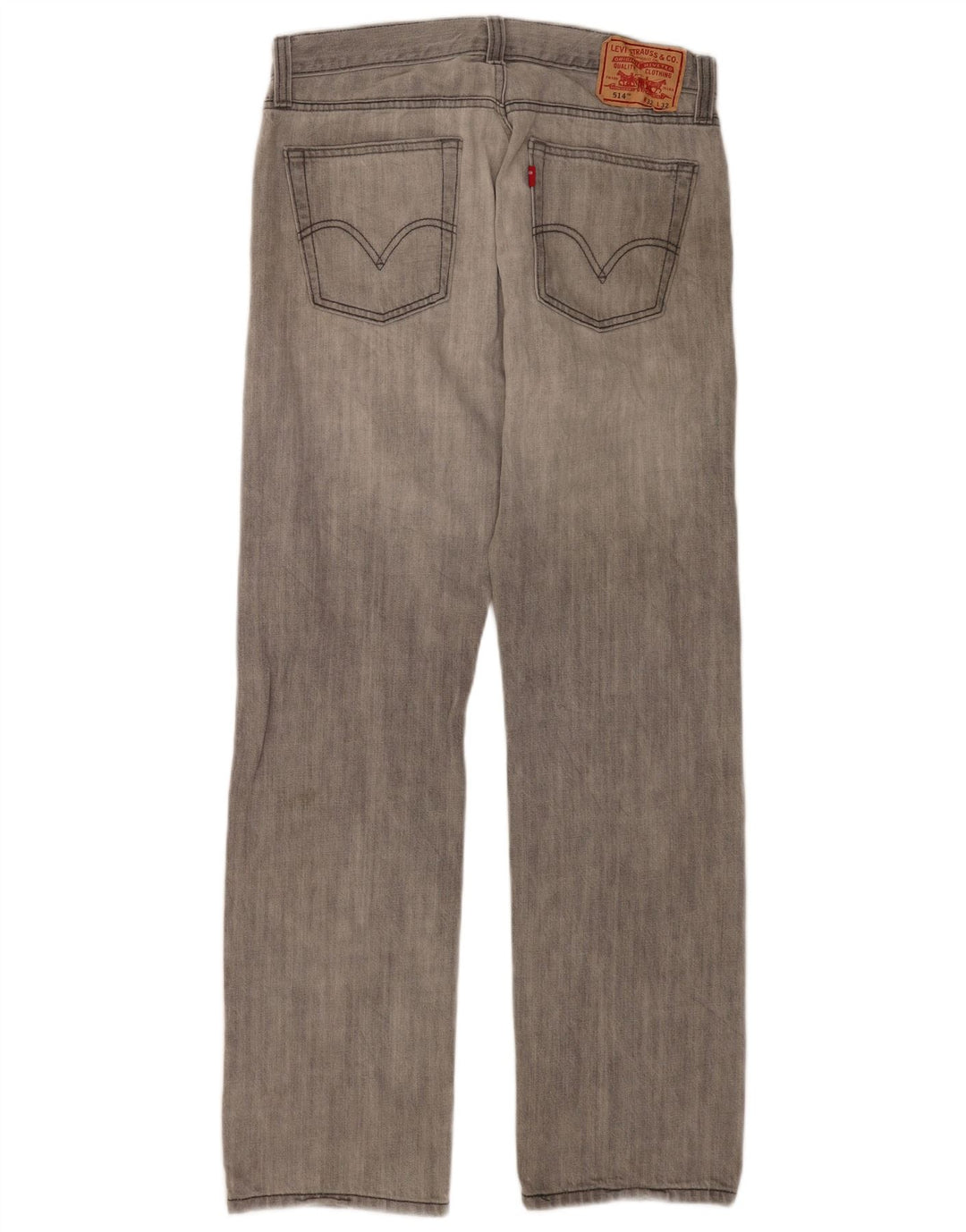 Мужские узкие прямые джинсы Levi's 514 W32 L32, серый хлопок