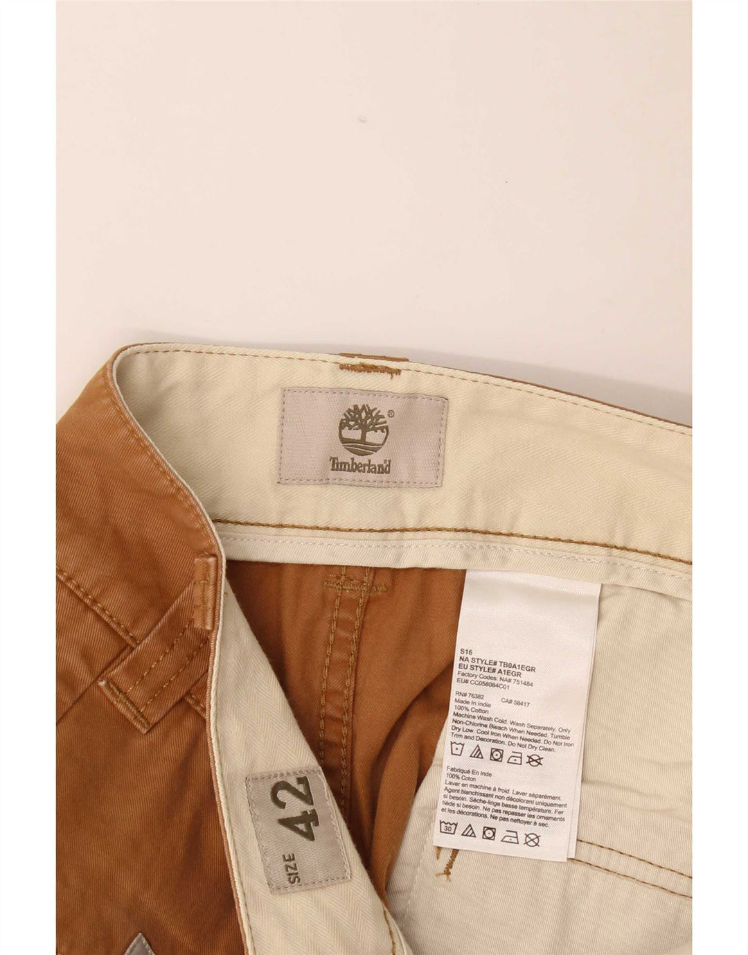 Мужские шорты карго Timberland W42 2XL Коричневые, хлопок