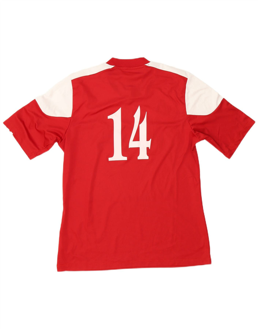 ADIDAS Mens Graphic T-Shirt Top Large Red Colourblock Polyester