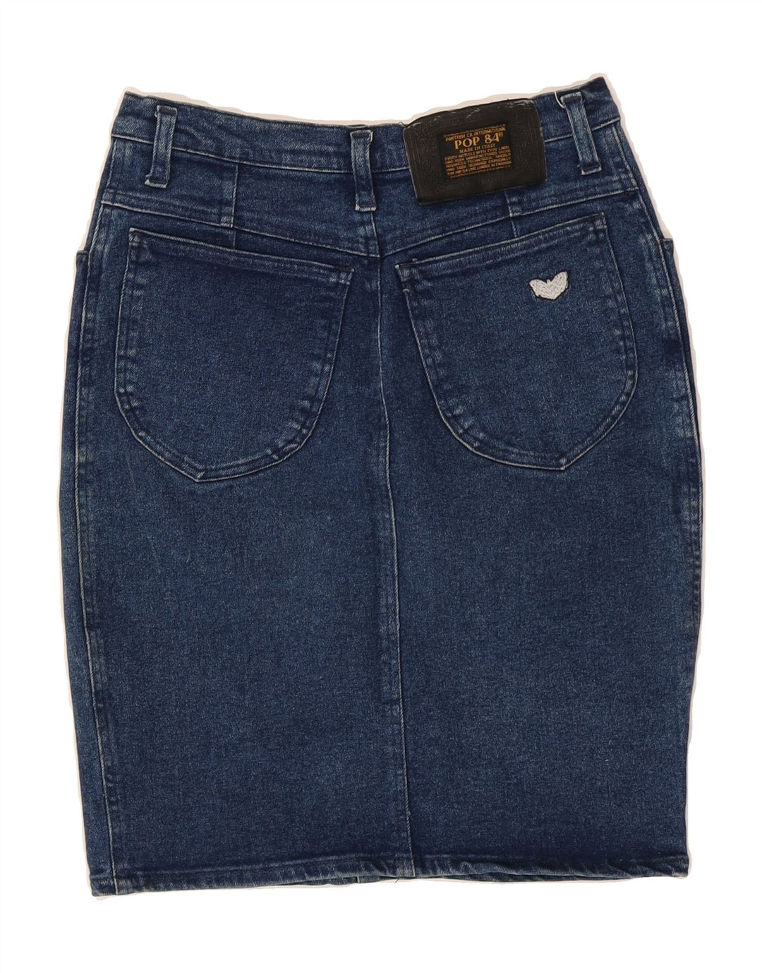 POP 84 Womens Denim Skirt IT 44 Medium W30  Blue Cotton Vintage POP 84 and Second-Hand POP 84 from Messina Hembry 
