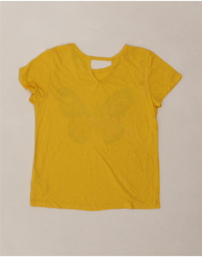 OLD NAVY Girls Graphic T-Shirt Top 12-13 Years XL Yellow Cotton Vintage Old Navy and Second-Hand Old Navy from Messina Hembry 