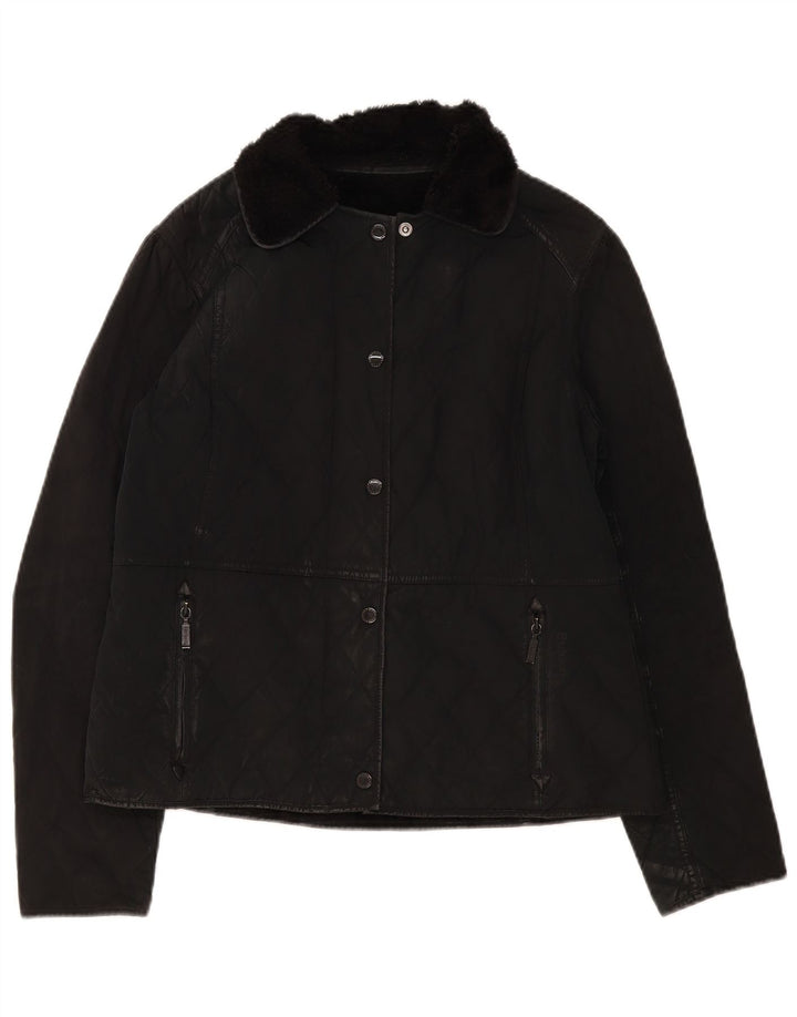 Женская стеганая куртка Barbour UK 16, большая черная, полиамид