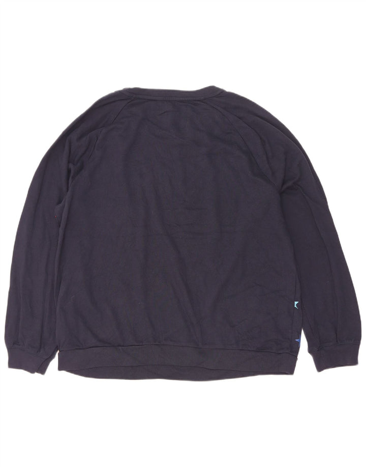 Женский джемпер Gap с абстрактным узором, Великобритания, 18 XL, темно-синий, хлопок