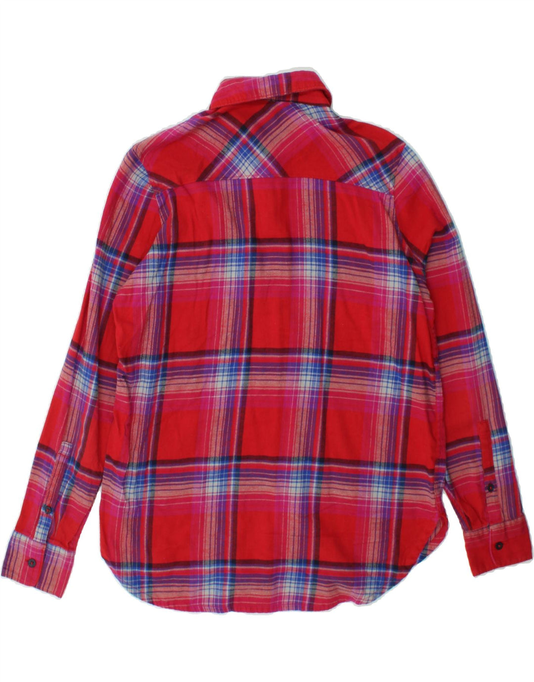 ORVIS Womens Flannel Shirt UK 10 Small Red Check Cotton Vintage Orvis and Second-Hand Orvis from Messina Hembry 