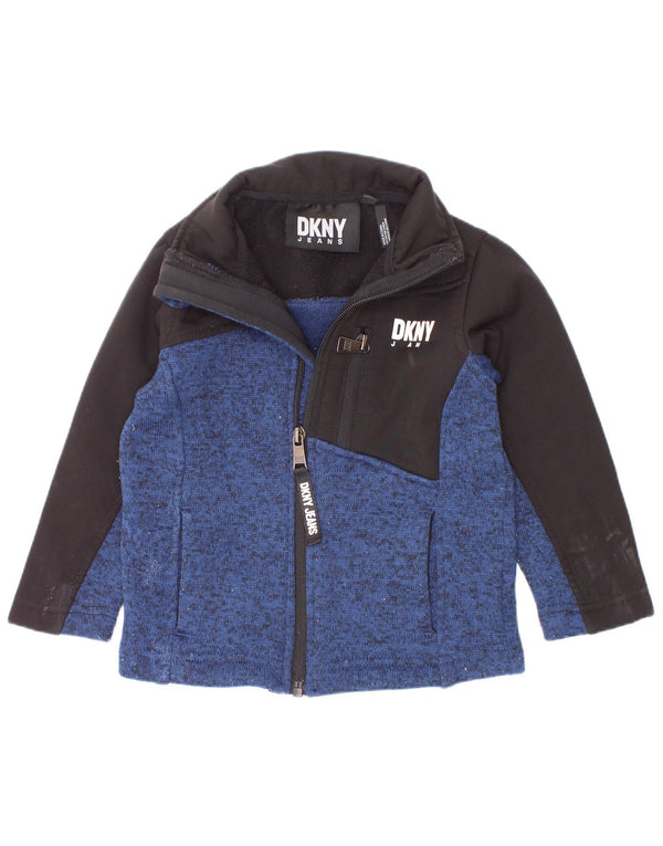 Спортивный костюм Dkny для маленьких мальчиков, верхняя куртка 18–24 месяцев, темно-синий с цветными блоками