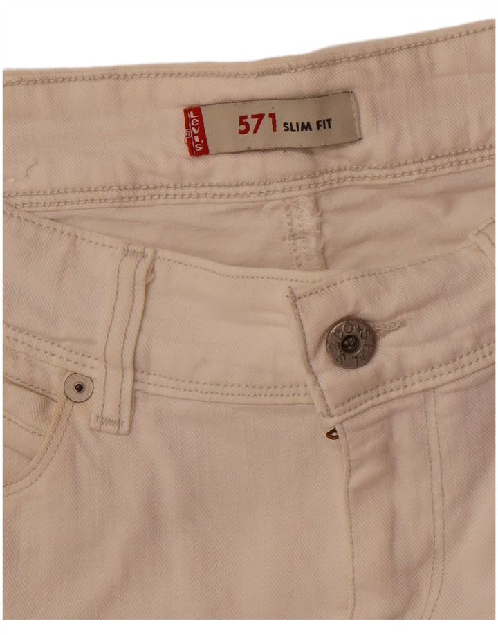 Мужские джинсы Levi's Slim 571 W30 L33 Off White