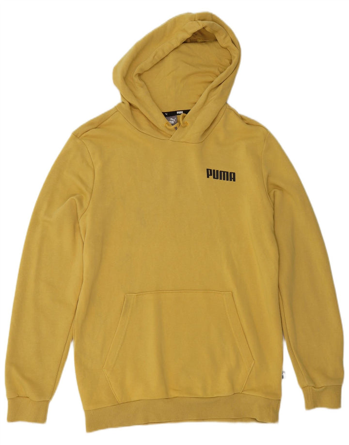 Мужской джемпер с капюшоном Puma, маленький желтый, хлопок