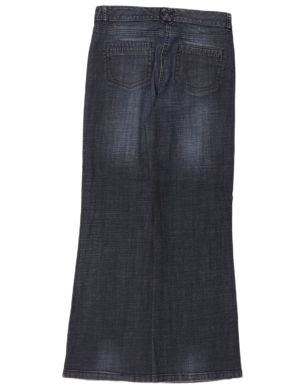 Женские расклешенные джинсы Monsoon UK 8, маленькие W27 L30, темно-синие, хлопок