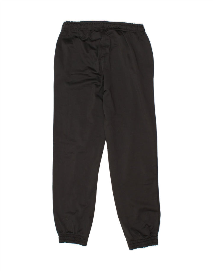 KAPPA Boys Graphic Tracksuit Trousers Joggers 11-12 Years  Black Polyester Vintage Kappa and Second-Hand Kappa from Messina Hembry 