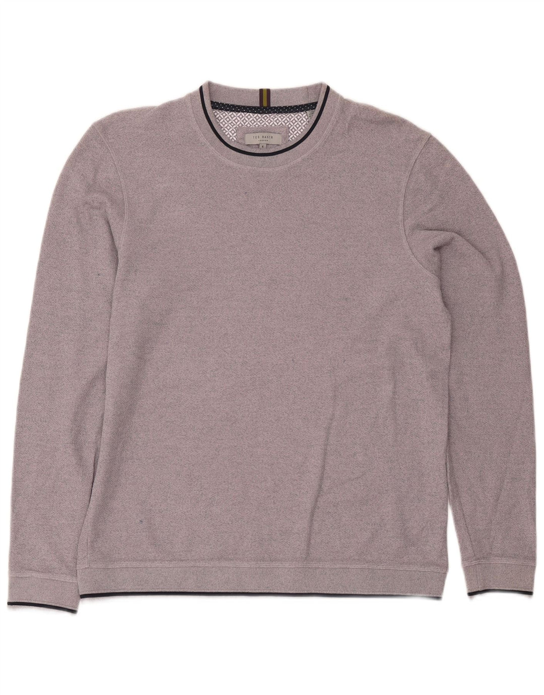 Мужской свитшот Ted Baker, размер 4, большой, фиолетовый, хлопок
