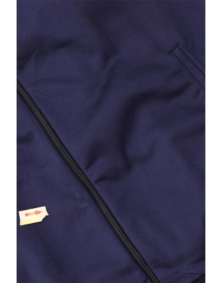 Мужская спортивная куртка с графическим рисунком ASICS, большая темно-синяя полиамидная куртка